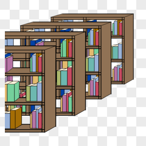 圖書館 卡通圖片_圖書館 卡通素材_圖書館 卡通高清圖片_攝圖網圖片下載